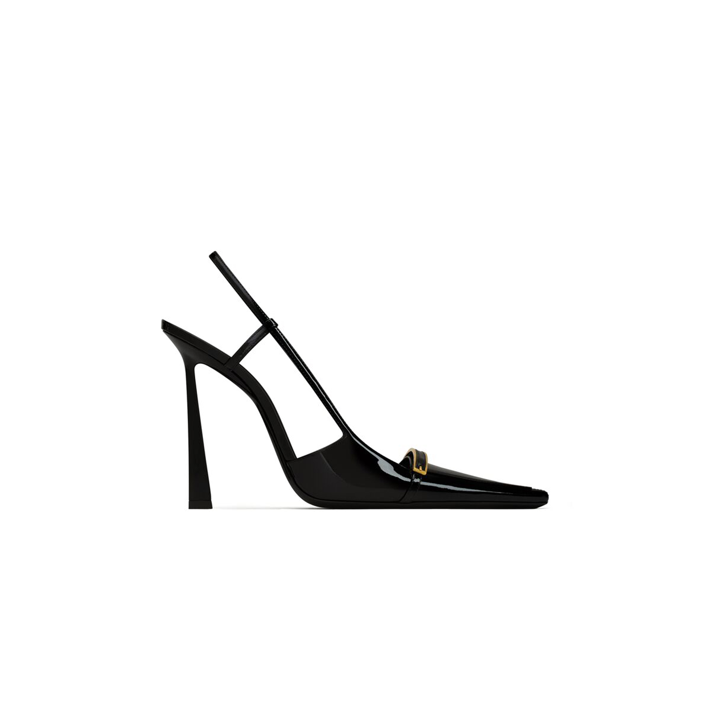 YSL JACQUELINE SLINGBACK PUMPS IN PATENT LEATHER 8061261TVAT1000 YSL JACQUELINE SLINGBACK PUMPS IN PATENT LEATHER 8061261TVAT1000